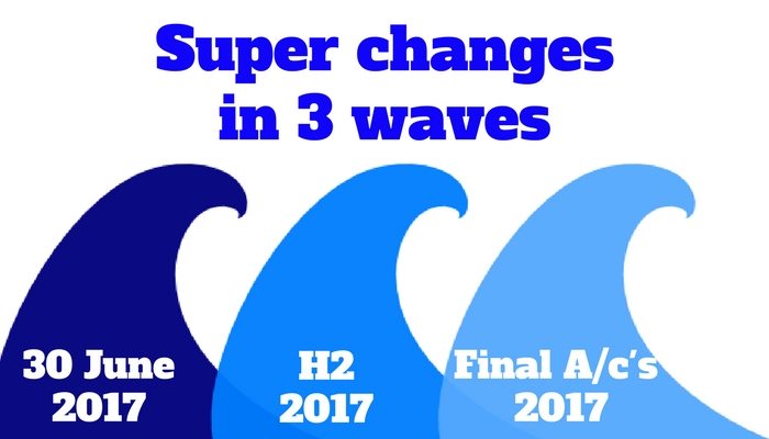 Super changes in 3 waves